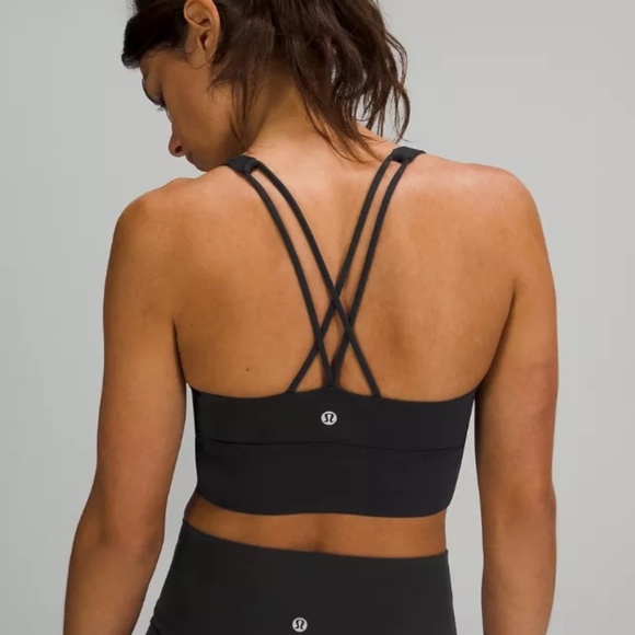 Lululemon Free to Be Long Line Sports Bra Black Size 4 - Picture 3 of 7